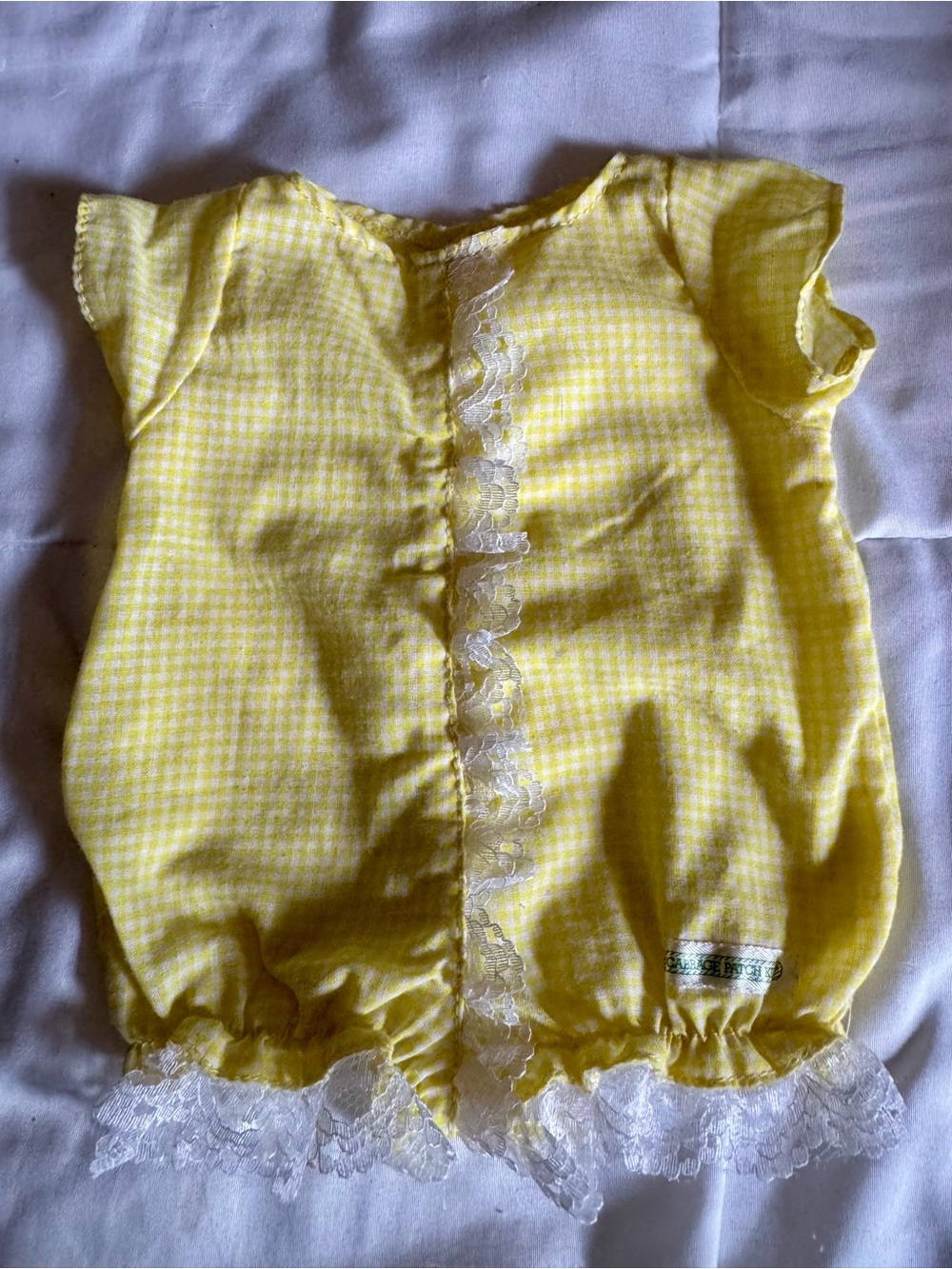 Cabbage Patch 25th Anniversary yellow Romper